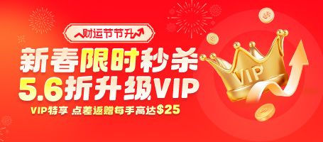 金盛新春限时秒杀，5.6折升级VIP